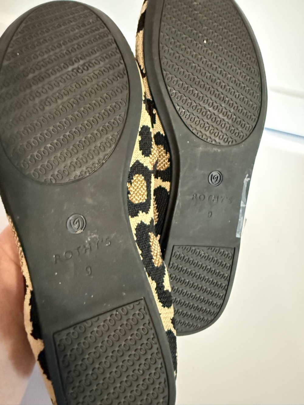 Rothy's The Almond Loafer Sz 9 Desert Cat Leopard - Picture 6 of 6